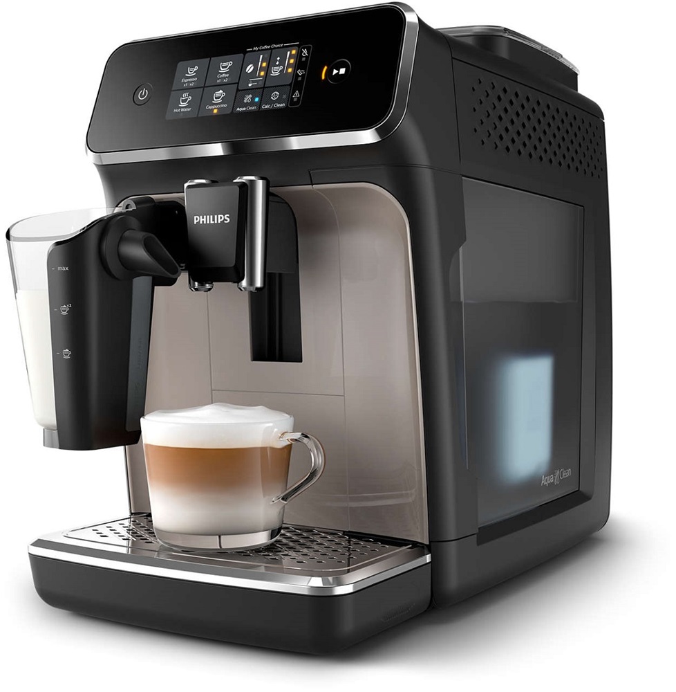 Philips Series 2000 LatteGo EP2235/40 fekete tejhabosítóval automata kávéfőző