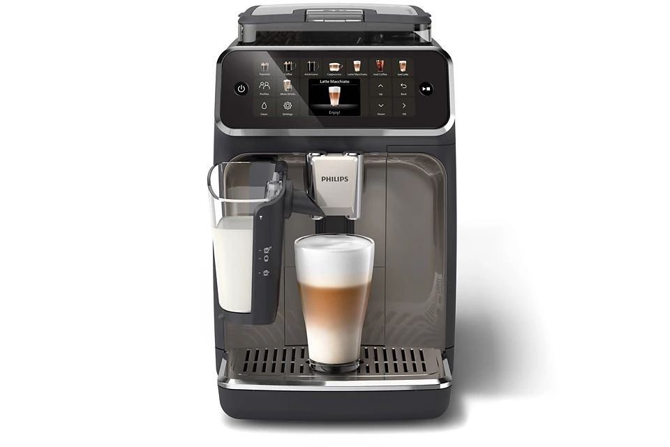 Philips Series 5500 LatteGo EP5549/70 fekete tejhabosítóval automata kávéfőző