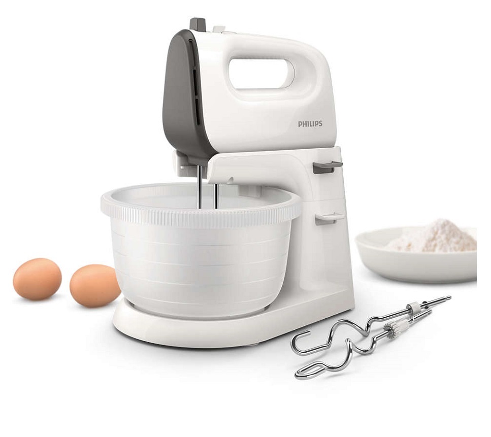 Philips Viva Collection HR3745/00 fehér tálas kézi mixer
