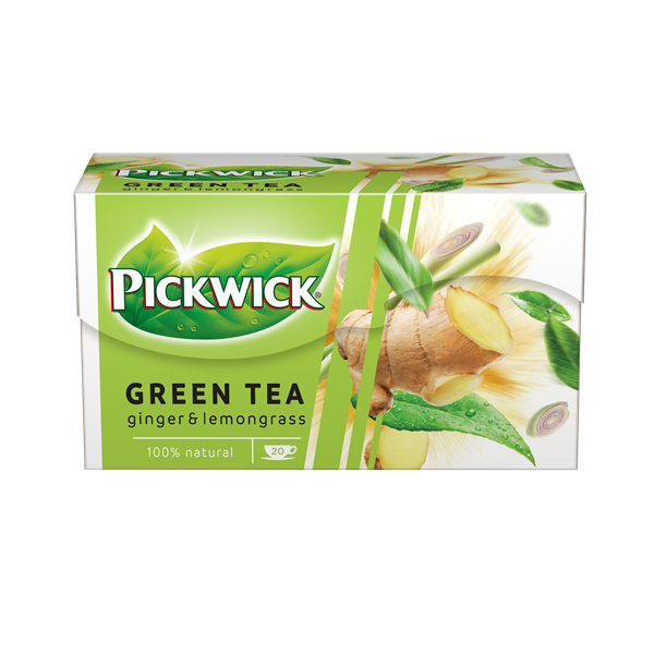 Pickwick 20x1,5g gyömbér-citromfű ízű zöld tea