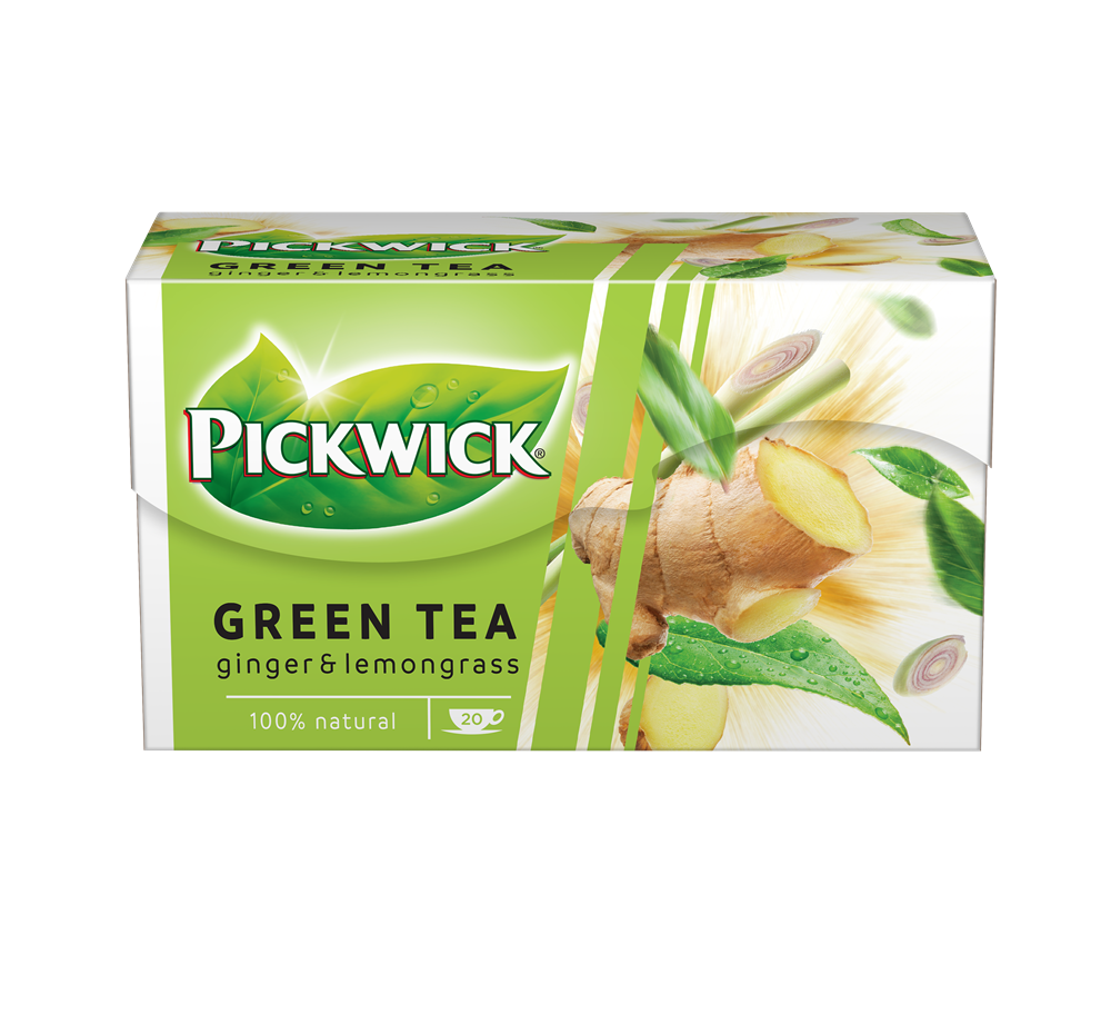 Pickwick 20x1,5g gyömbér-citromfű ízű zöld tea