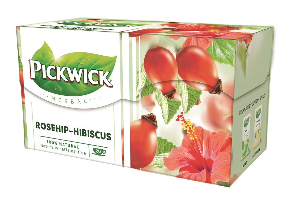 Pickwick 20x2,5g csipkebogyó-hibiszkusz tea