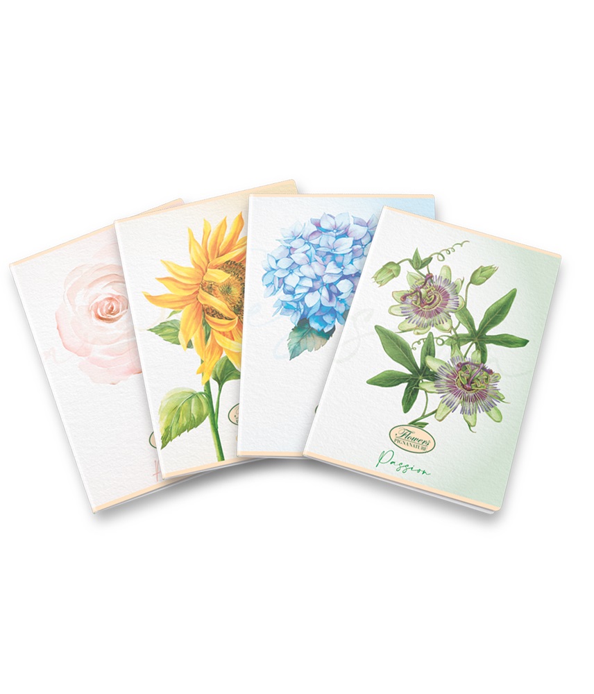 Pigna Flower Special A4 tűzött 42 lapos vonalas füzet