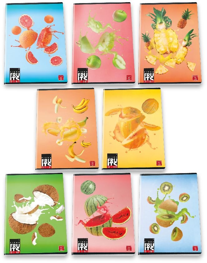 Pigna Fruits A5 42lapos vonalas füzet