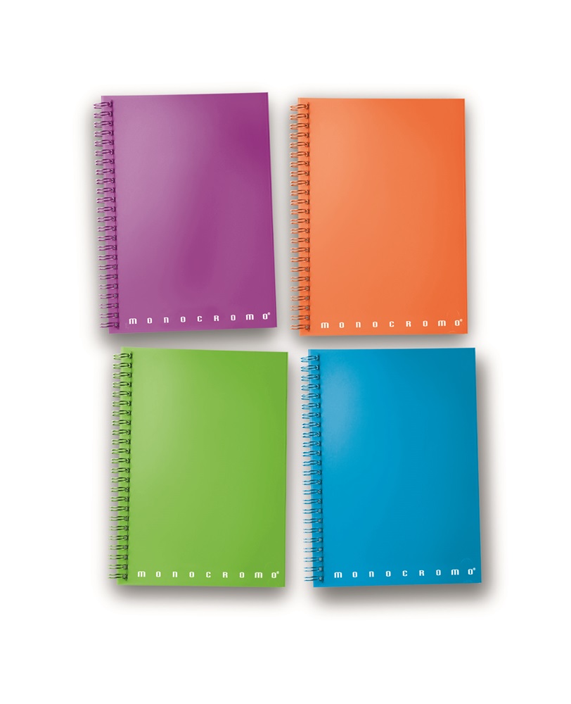 Pigna Monocromo PPL Skip Fluo A5 70 lapos kockás spirálfüzet