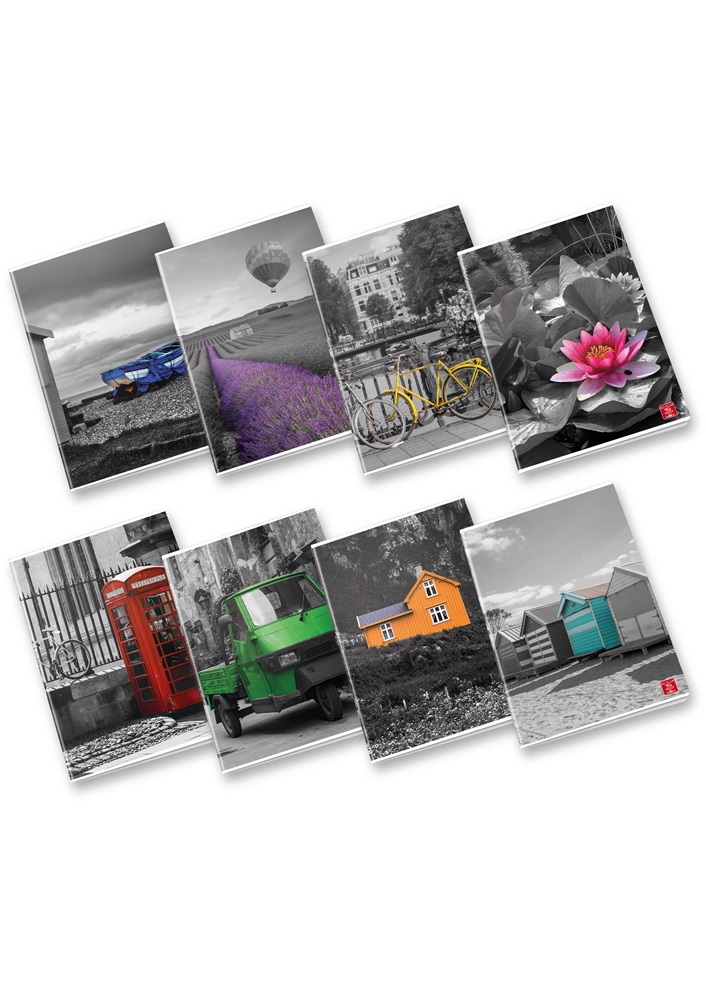 Pigna Touch of Color A4 tűzött 42 lapos kockás füzet