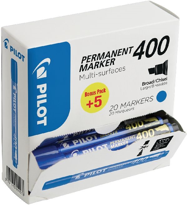 Pilot BT 400 20 db/csomag kék permanent marker