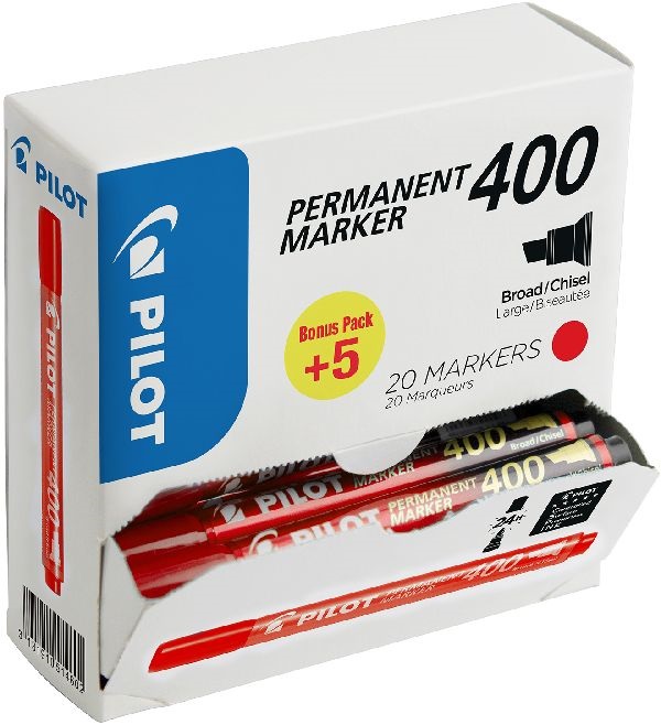 Pilot BT 400 20 db/csomag piros permanent marker