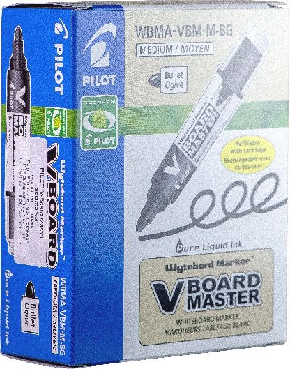 Pilot BeGreen V-Board Master 10 db/csomag fekete táblamarker