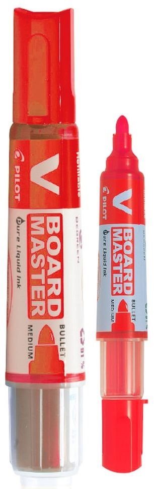 Pilot BeGreen V-Board Master 10 db/csomag piros táblamarker