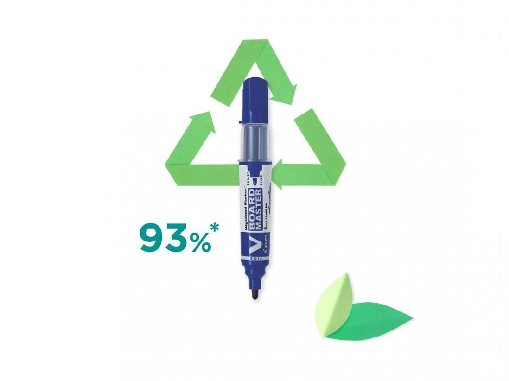 Pilot BeGreen V-Board Master 12 db/csomag piros táblamarker betét