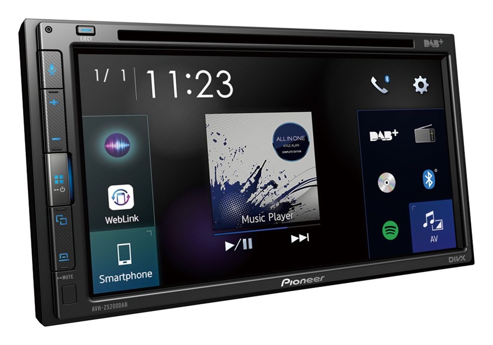 Pioneer AVH-Z5200DAB 7" LCD-s DAB/Bluetooth/Wi-Fi/DVD/USB/AUX autóhifi fejegység