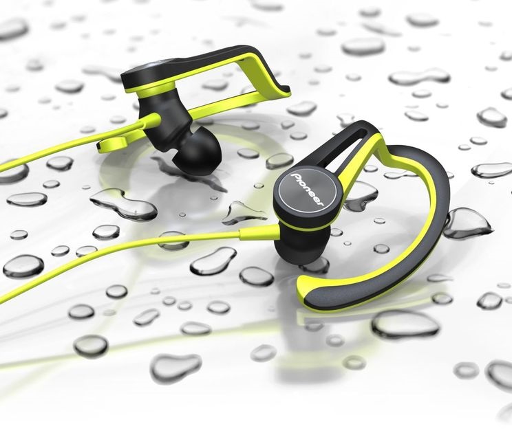 Pioneer SE-E5T-Y sárga cseppálló sport fülhallgató