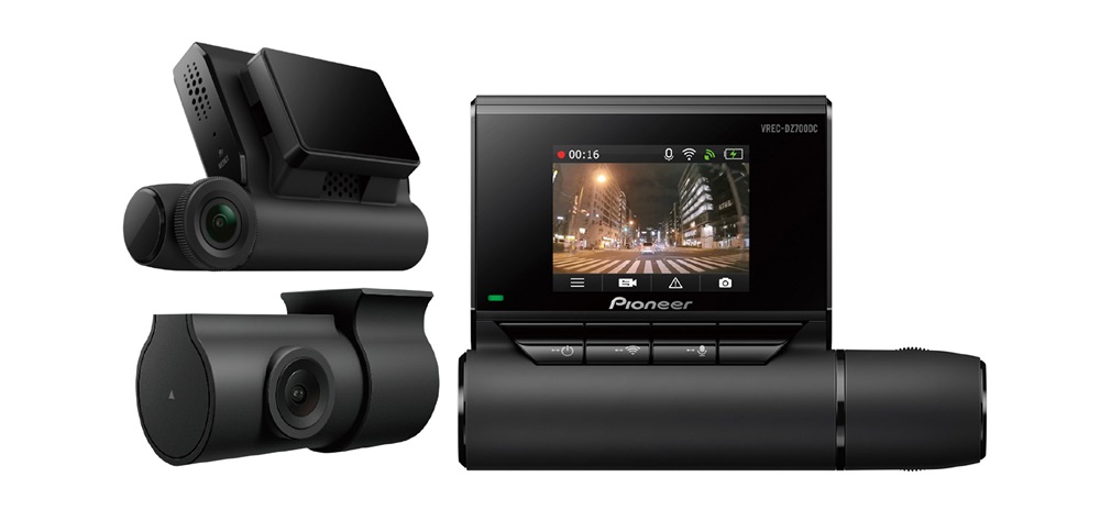 Pioneer VREC-DZ700DC Full HD/160fok autós fedélzeti két csatornás menetrögzítő kamera
