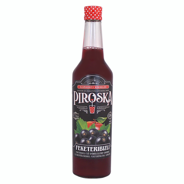 Piroska 0,7 L 50% DRS többutas visszaváltási díjas feketeribizli szörp