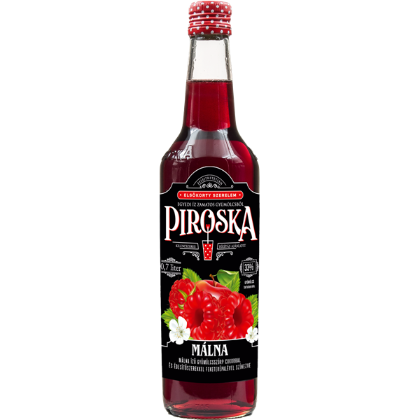 Piroska 0,7 L 50% DRS többutas visszaváltási díjas málna szörp
