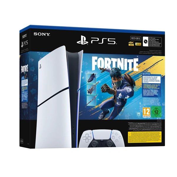 PlayStation®5 Digital Edition (slim) E-Chassis Fortnite Flowering Chaos Bundle játékkonzol csomag