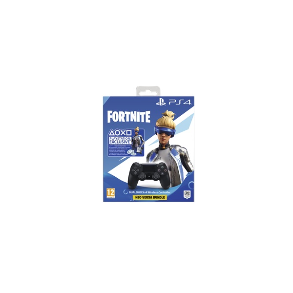 PlayStation 4 Dualshock 4 V2 Black fekete kontroller + Fortnite Neo Versa csomag