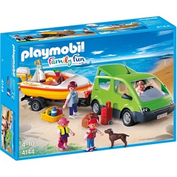 Playmobil 4144 Családi furgon hajó utánfutóval