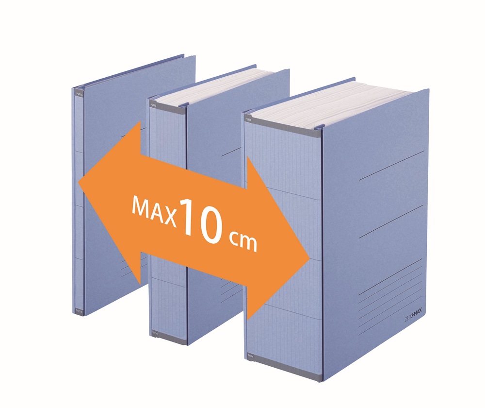 Plus Japan ZERO MAX bézs bővíthető iratrendező mappa