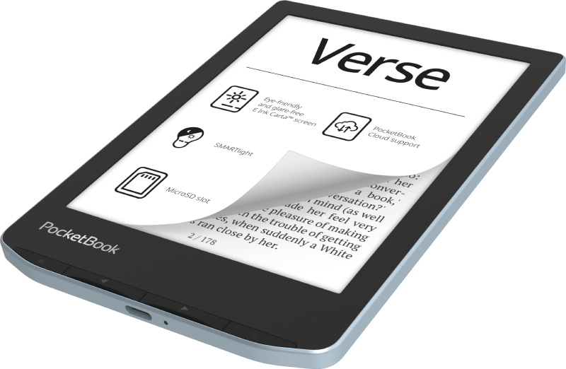 PocketBook PB629 Verse 6" világoskék E-Book olvasó