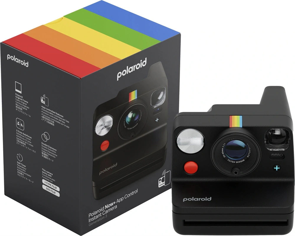 Polaroid NOW+ G3 instant fekete fényképezőgép