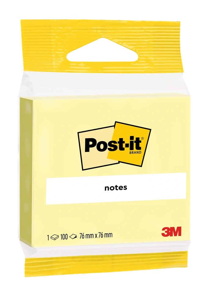 Post-it 6820 76x76 öntapadós 100 lapos kanárisárga jegyzettömb 100% PEFC, SGSCH-PEFC-COC-110078