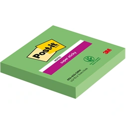 Post-it Super Sticky 654 76x76mm 90lap örökzöld öntapadós jegyzettömb 100% PEFC, SGSCH-PEFC-COC-110078