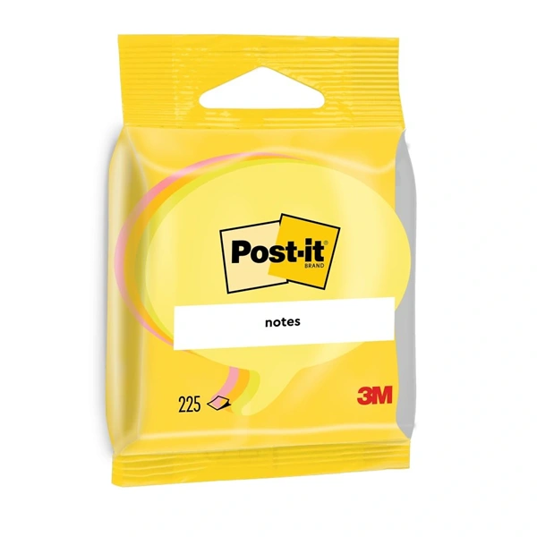 Post-it szövegbuborék alakú öntapadós jegyzettömb 100% PEFC, SGSCH-PEFC-COC-110078