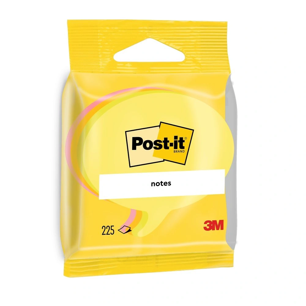 Post-it szövegbuborék alakú öntapadós jegyzettömb 100% PEFC, SGSCH-PEFC-COC-110078