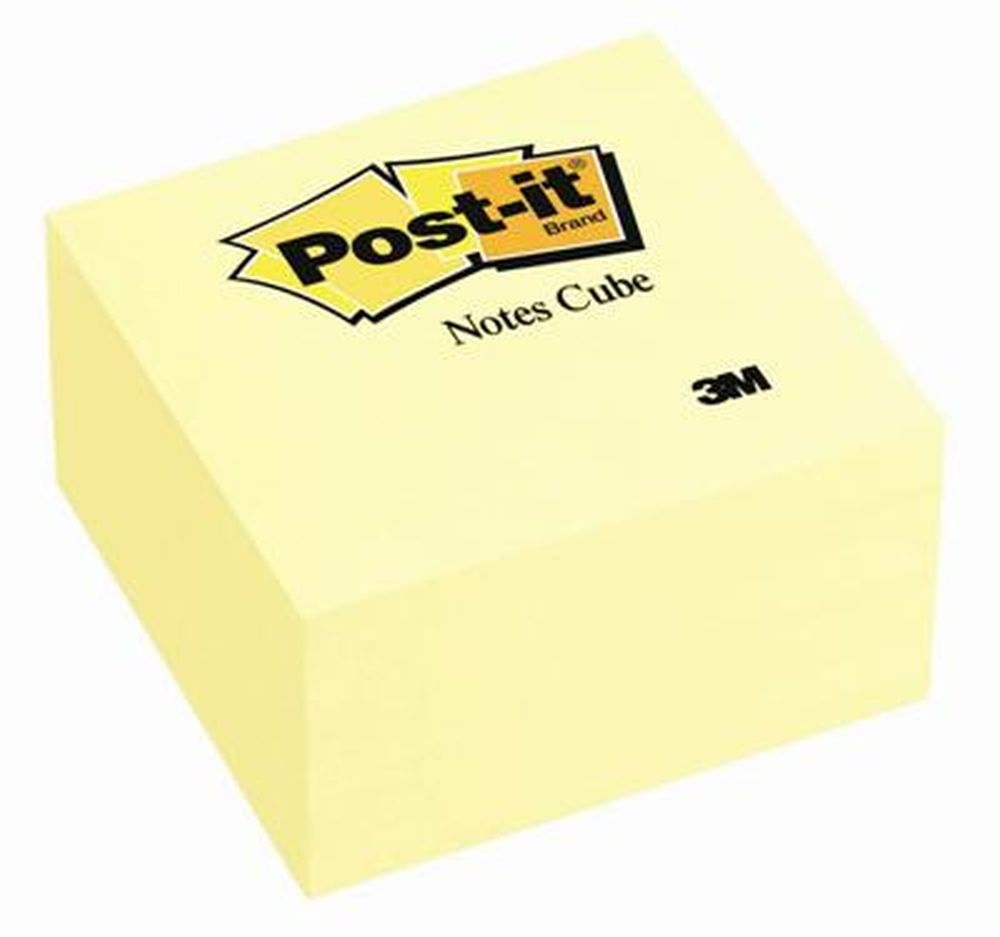 Post-it 76x76mm 450 lapos öntapadós sárga kockatömb