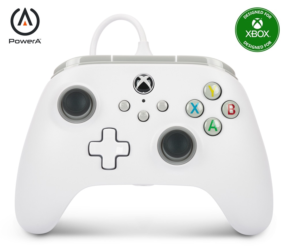 PowerA 1519365-02 Xbox Series X|S vezetékes fehér kontroller