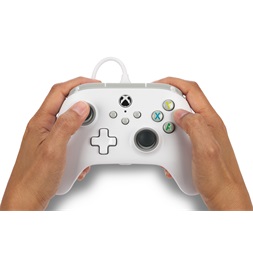 PowerA 1519365-02 Xbox Series X|S vezetékes fehér kontroller