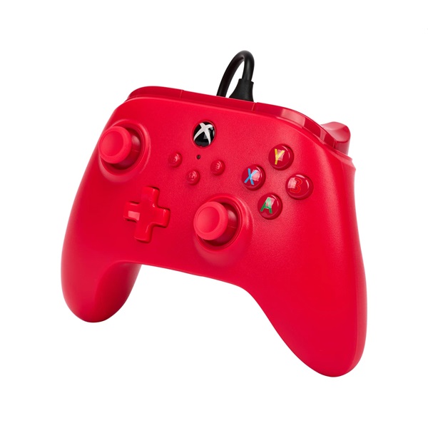 PowerA 1519366-01 Xbox Series X|S/Xbox One vezetékes piros kontroller