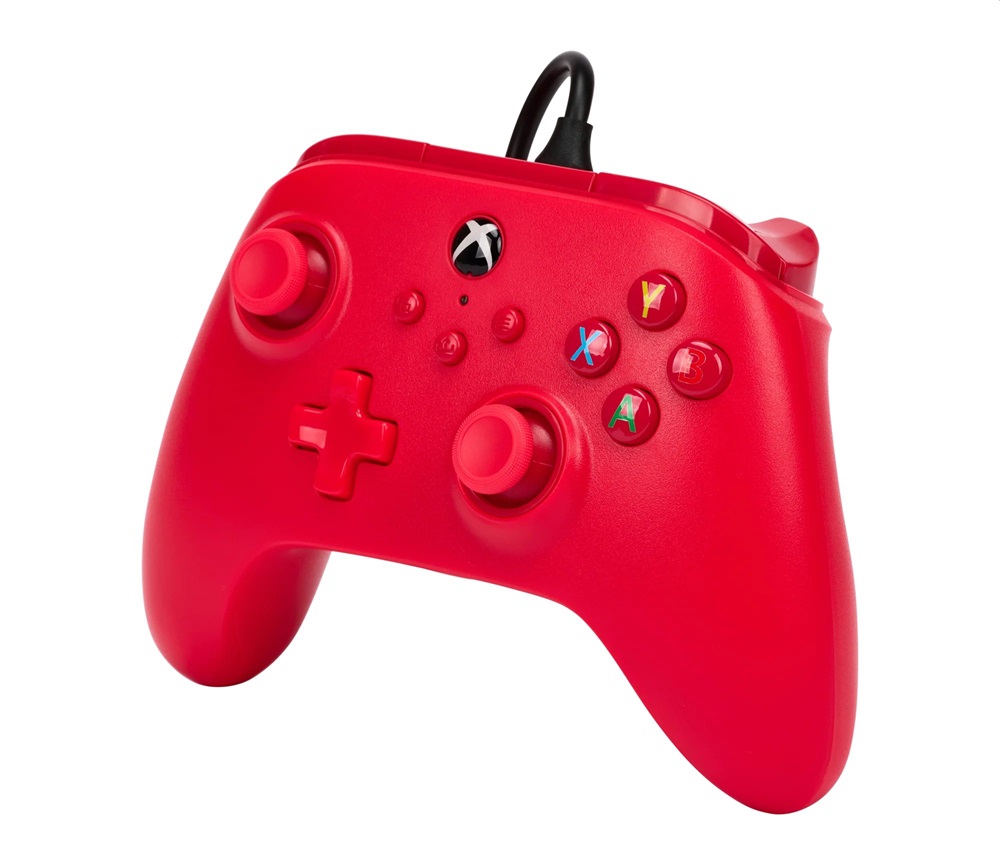 PowerA 1519366-01 Xbox Series X|S/Xbox One vezetékes piros kontroller