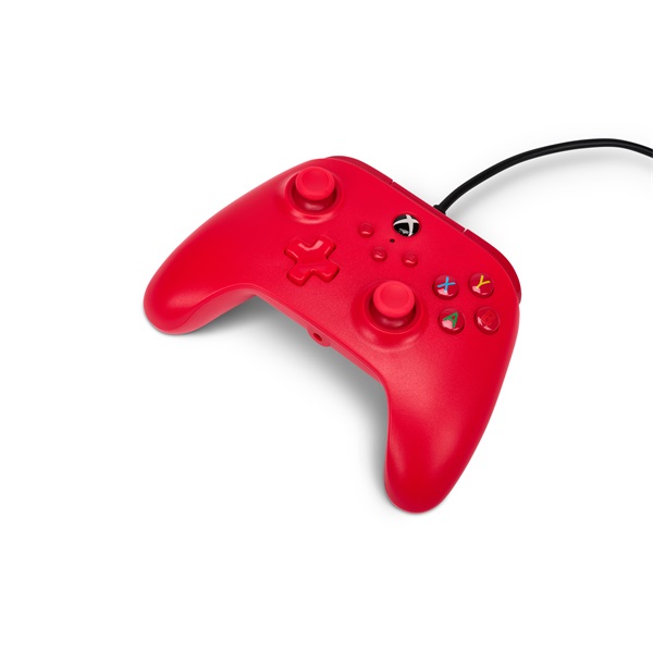 PowerA 1519366-01 Xbox Series X|S/Xbox One vezetékes piros kontroller