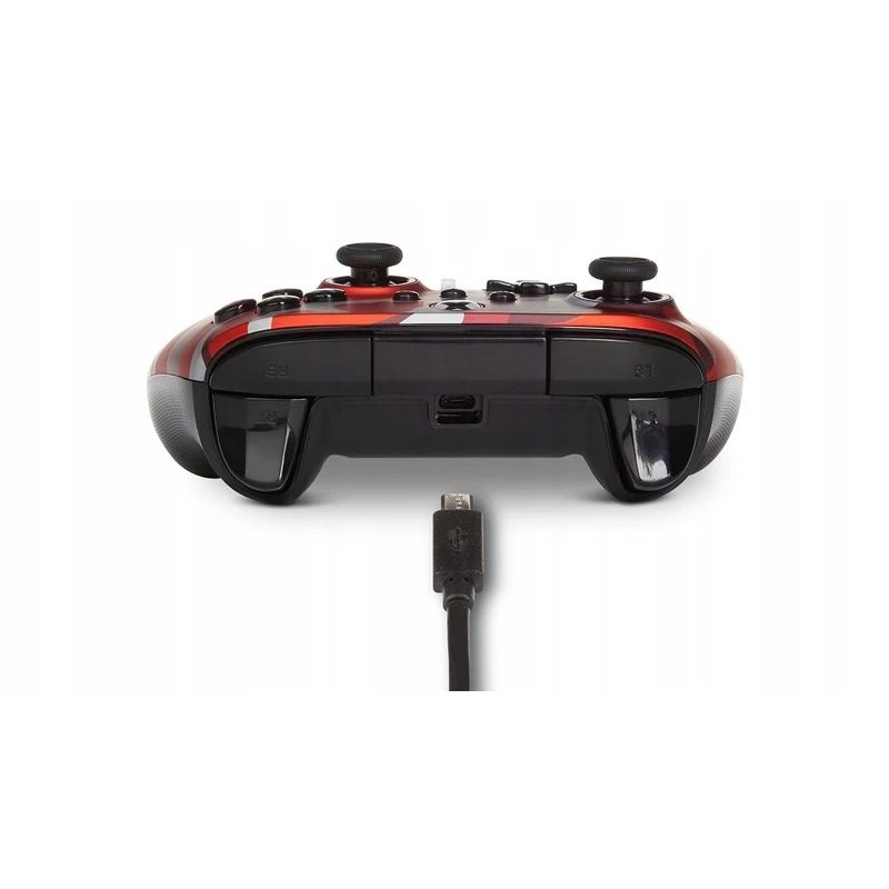 PowerA 1525942-01 Enhanced Wired Xbox Series X|S/Xbox One/PC vezetékes Red Camo piros kontroller