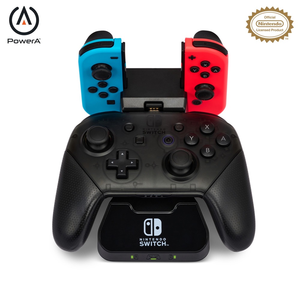 PowerA 1525991-01 Nintendo Switch/Lite/OLED Charging Base fekete kontroller töltőállomás