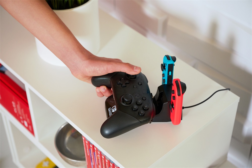 PowerA 1525991-01 Nintendo Switch/Lite/OLED Charging Base fekete kontroller töltőállomás