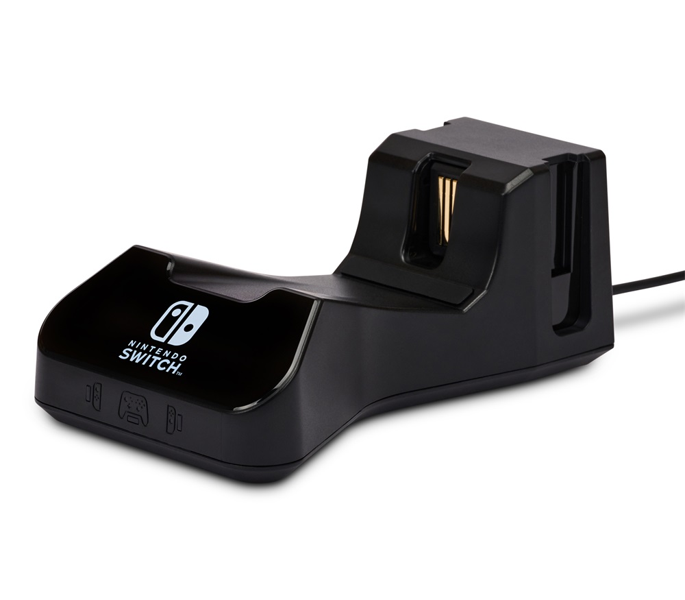 PowerA 1525991-01 Nintendo Switch/Lite/OLED Charging Base fekete kontroller töltőállomás (Újracsomagolt)