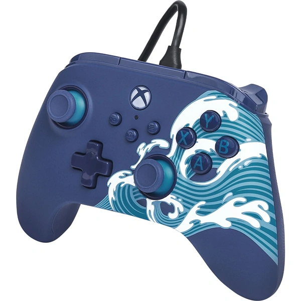 PowerA Advantage Aqua Wave kék Xbox Series X|S vezetékes kontroller