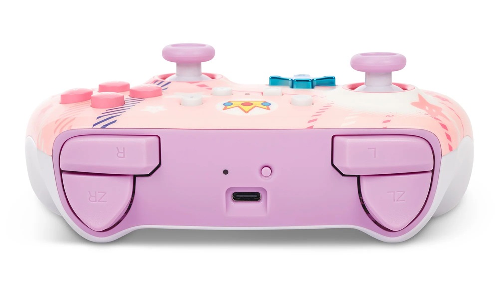 PowerA NSGP0255-01 Enhanced Nintendo Switch vezeték nélküli Princess Peach Plaid kontroller