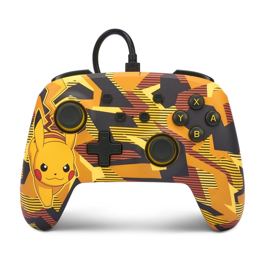 PowerA NSGP0094-01 Enhanced Nintendo Switch vezetékes Camo Storm Pikachu kontroller
