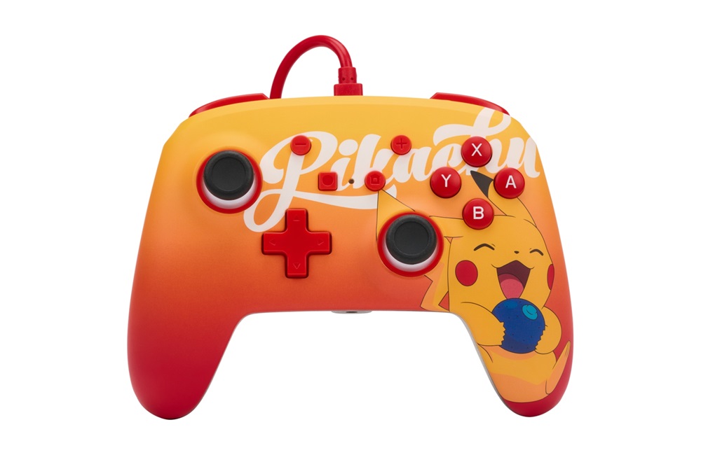 PowerA 1522784-01 Enhanced Nintendo Switch vezetékes Oran Berry Pikachu kontroller