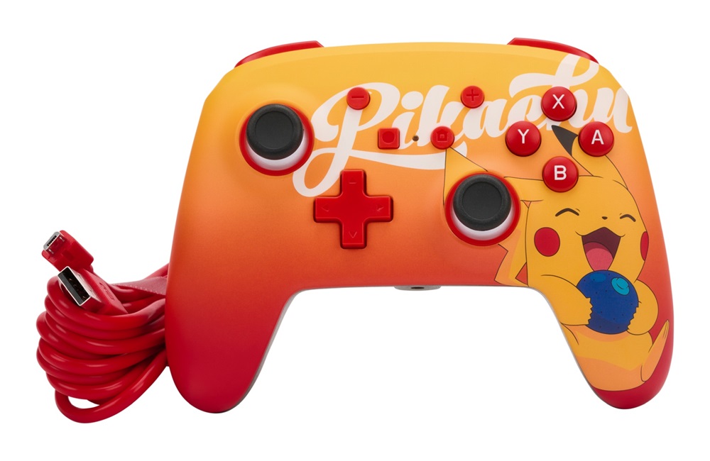 PowerA 1522784-01 Enhanced Nintendo Switch vezetékes Oran Berry Pikachu kontroller
