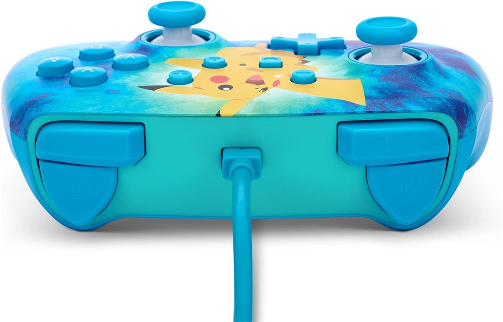 PowerA NSGP0090-01 Enhanced Nintendo Switch vezetékes Tie Dye Pikachu kontroller