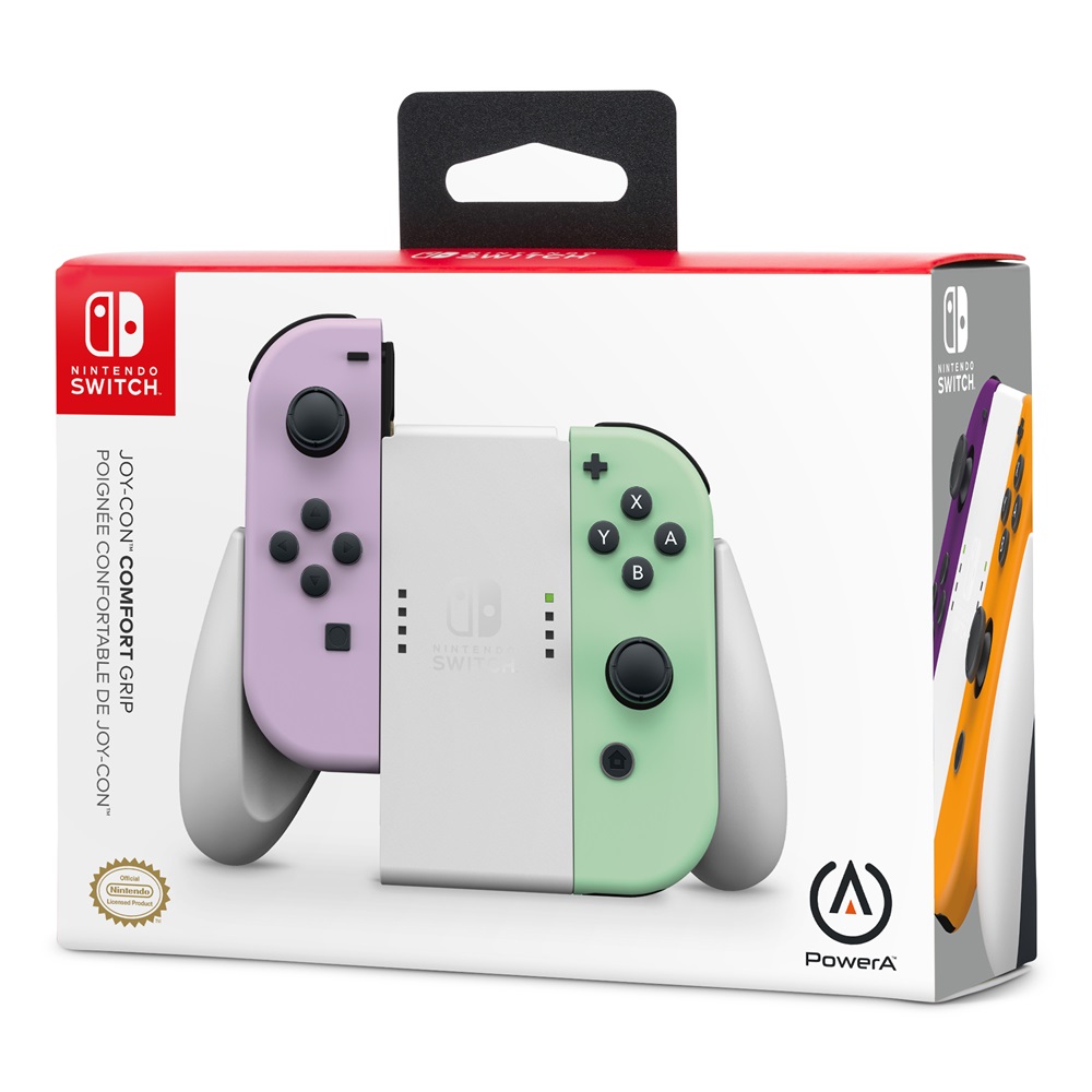 PowerA NSAC0293-01 Comfort Grip Nintendo Switch Joy-Con fehér kontroller markolat
