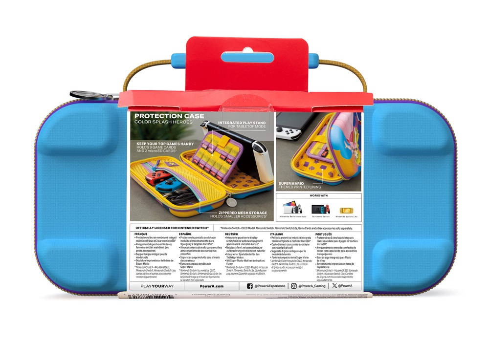 PowerA NSCS0302-01 Nintendo Switch/OLED/Lite Color Splash Heroes védőtok