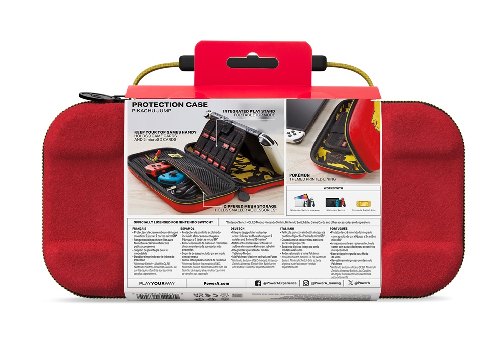 PowerA NSCS0306-01 Nintendo Switch/OLED/Lite Pikachu Jump védőtok