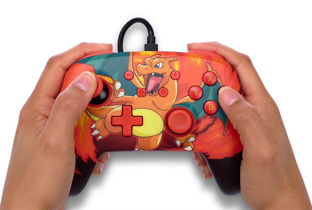 PowerA NSGP0040-02 Enhanced Nintendo Switch vezetékes Pokémon: Charizard Vortex kontroller